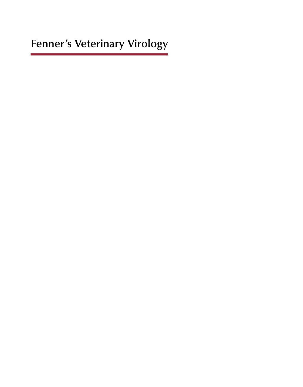 Look Inside sample page 2 - Fenners Veterinary Virology 5Th Edition