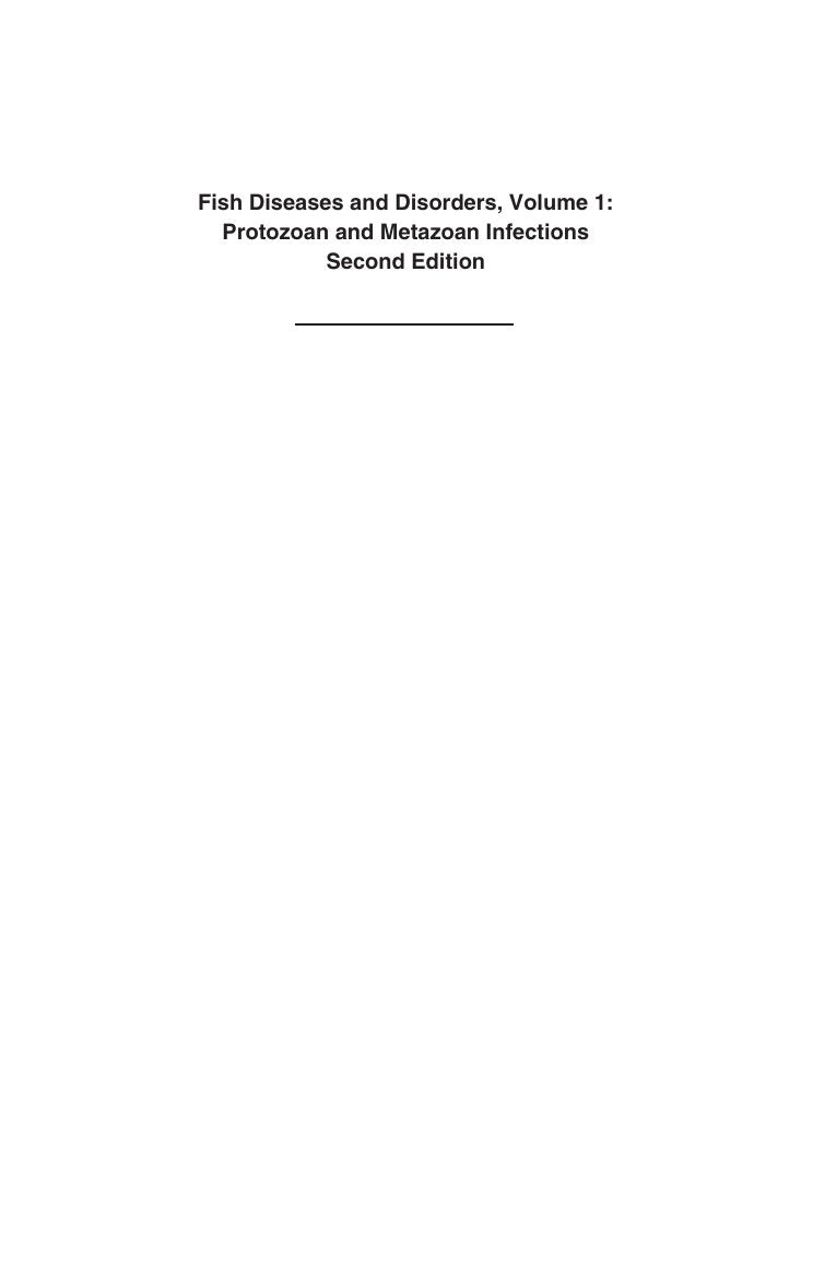 Look Inside sample page 2 - Fish Diseases And Disorders Volume 1 Protozoan And Metazoan Infections