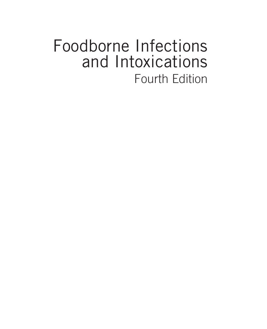 Look Inside sample page 2 - Foodborne Infections And Intoxications 4Th Edition
