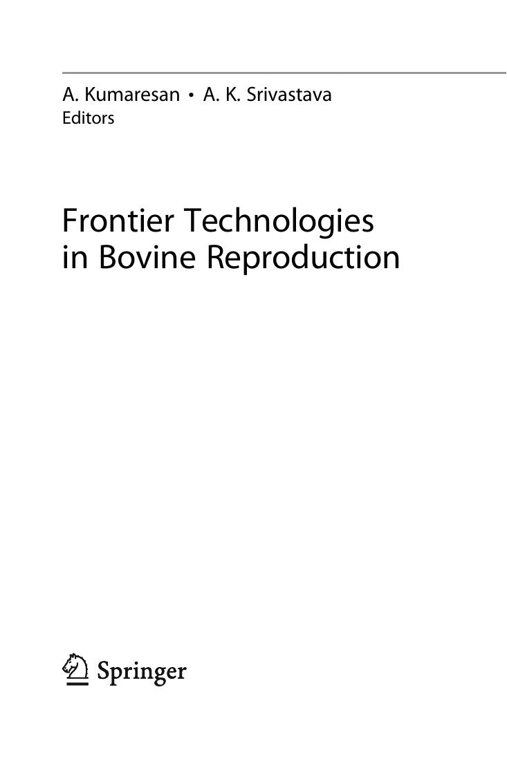 Look Inside sample page 3 - Frontier Technologies In Bovine Reproduction