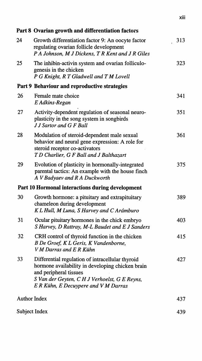 Look Inside page 8 - Functional Avian Endocrinology