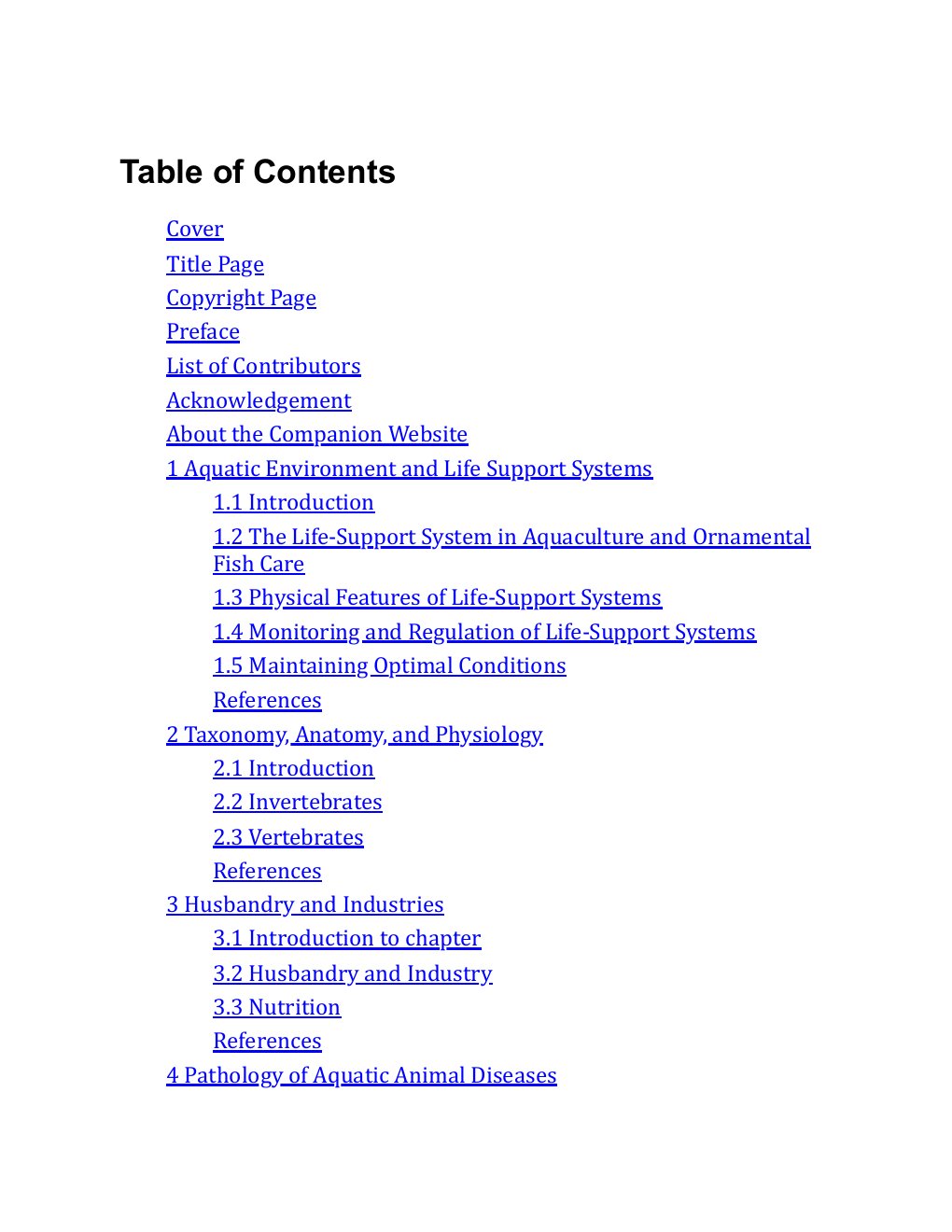 Look Inside sample page 2 - Fundamentals Of Aquatic Veterinary Medicine