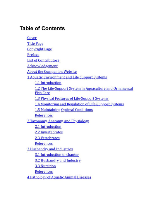 Look Inside sample page 2 - Fundamentals Of Aquatic Veterinary Medicine