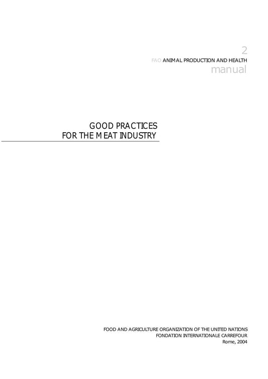 Look Inside sample page 2 - Good Practices For The Meat Industry