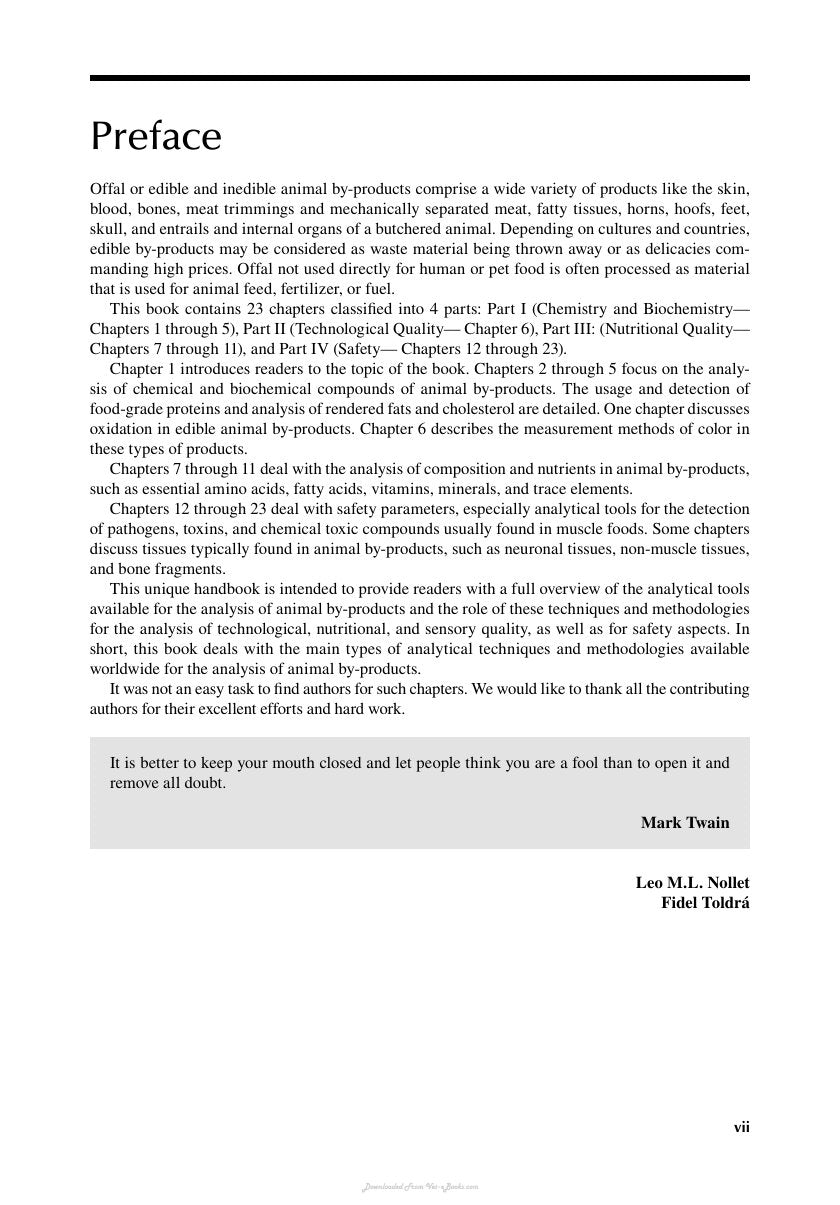 Look Inside page 6 - Handbook Of Analysis Of Edible Animal By Products