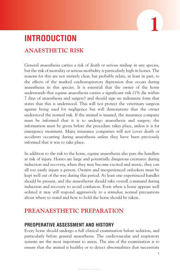 Look Inside page 5 - Handbook Of Equine Anaesthesia 2Nd