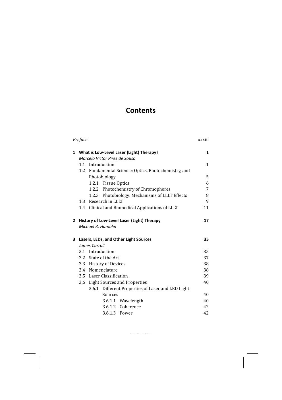 Look Inside sample page 3 - Handbook Of Low Level Laser Therapy