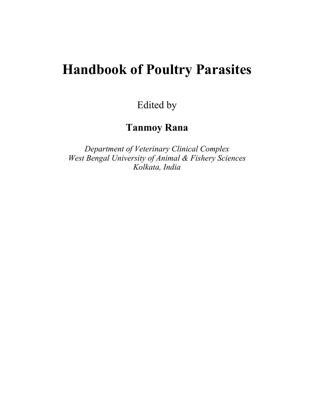 Look Inside sample page 2 - Handbook Of Poultry Parasites