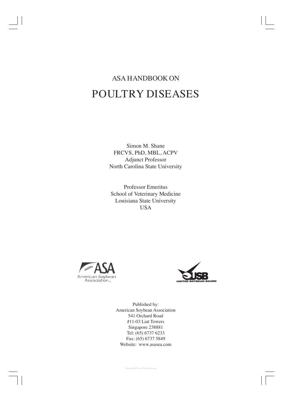 Look Inside sample page 2 - Handbook On Poultry Diseases 2Nd Edition