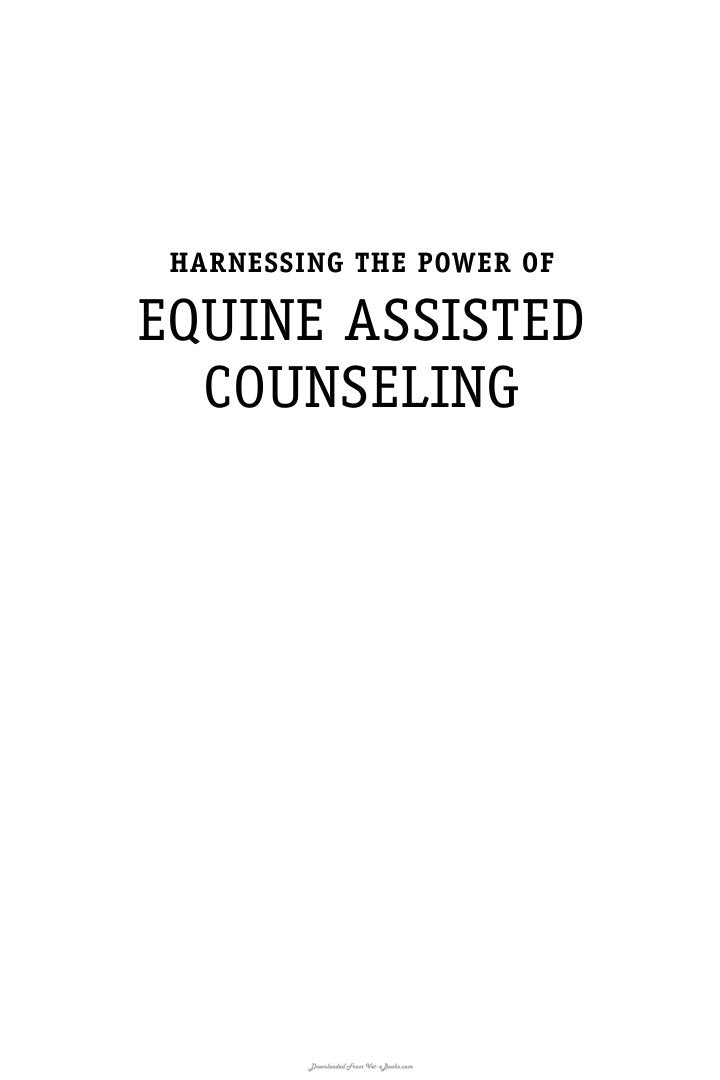 Look Inside sample page 2 - Harnessing The Power Of Equine Assisted Counseling