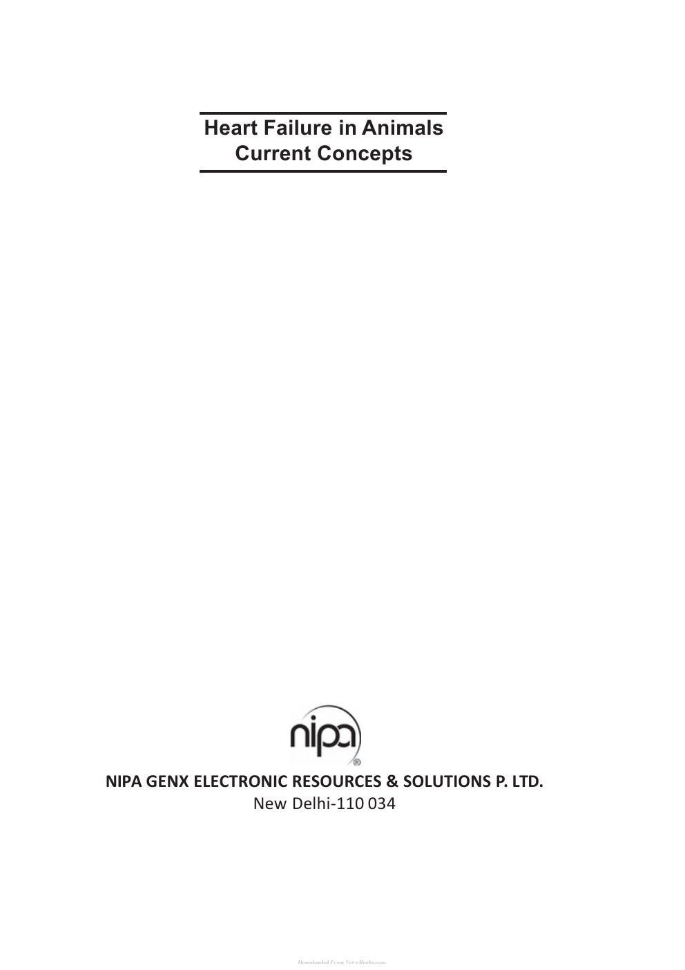 Look Inside sample page 2 - Heart Failure In Animals Current Concepts