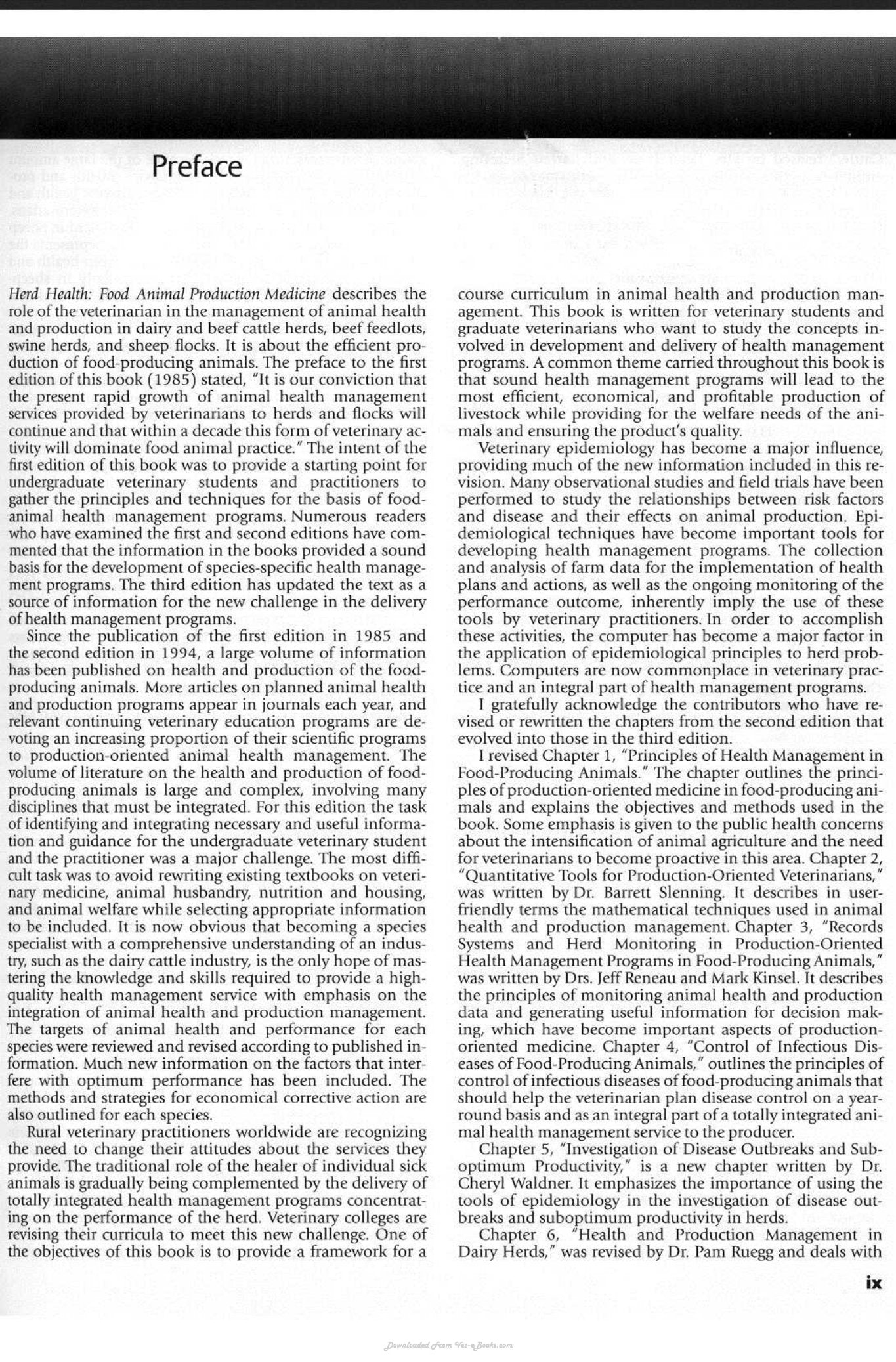 Look Inside page 9 - Herd Health Food Animal Production Medicine 3Rd Edition