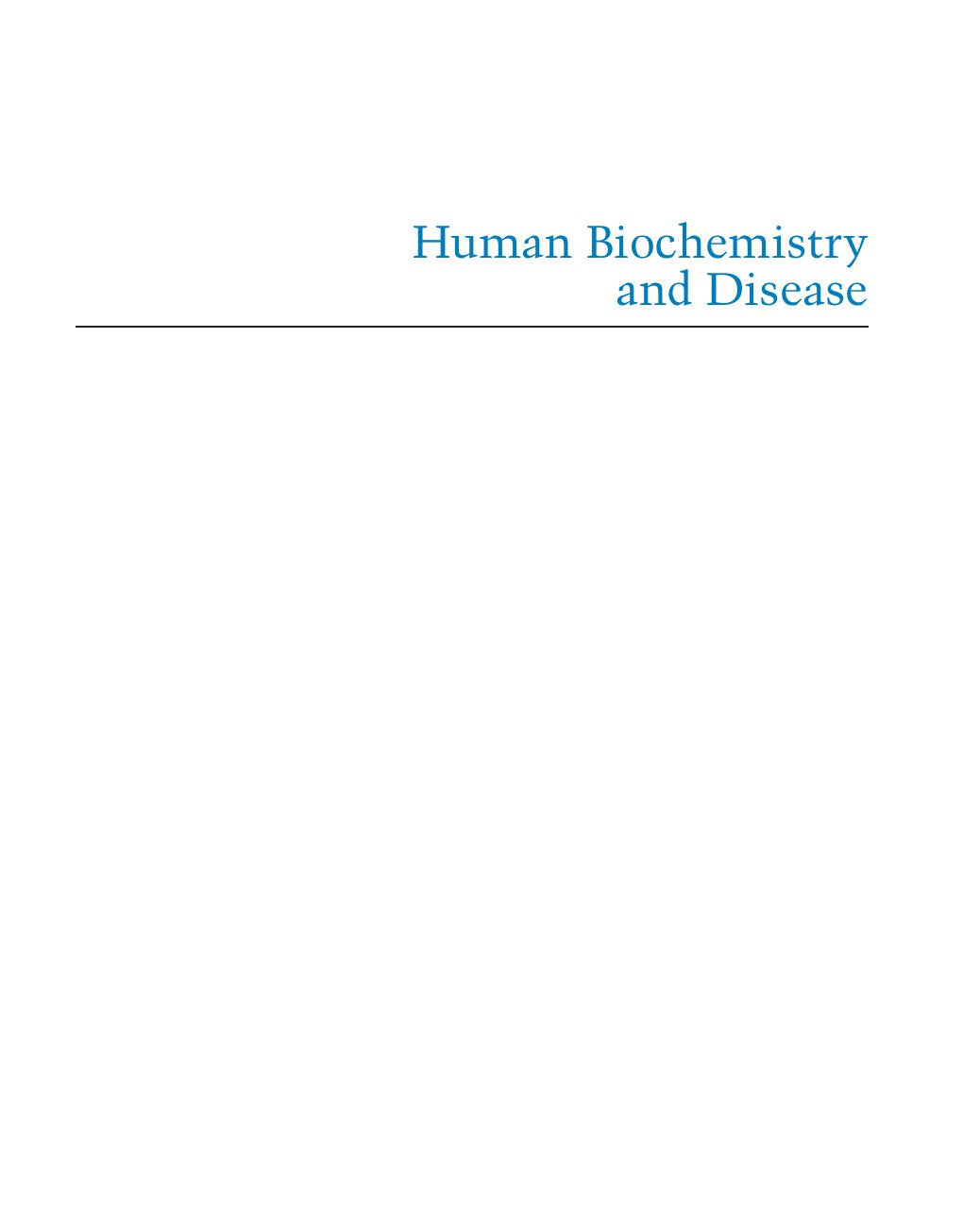 Look Inside sample page 2 - Human Biochemistry And Disease