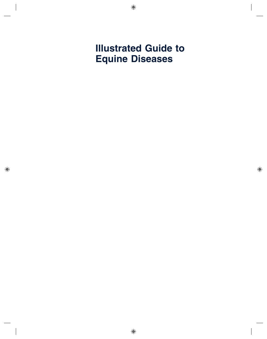 Look Inside sample page 2 - Illustrated Guide To Equine Diseases