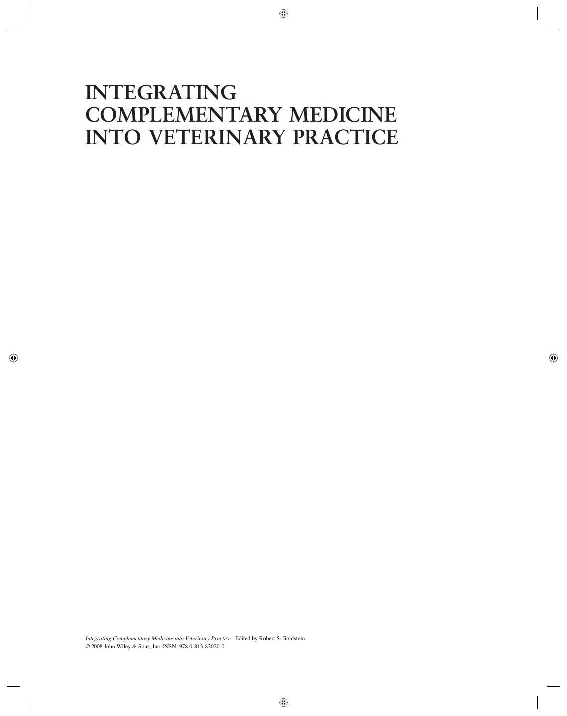 Look Inside sample page 2 - Integrating Complementary Medicine Into Veterinary Practice