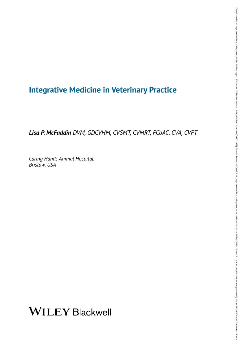 Look Inside sample page 3 - Integrative Medicine In Veterinary Practice
