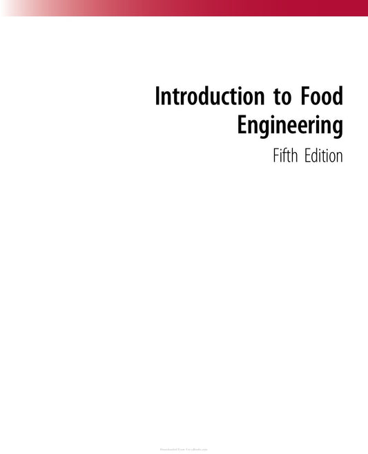 Look Inside sample page 2 - Introduction To Food Engineering 5Th Edition