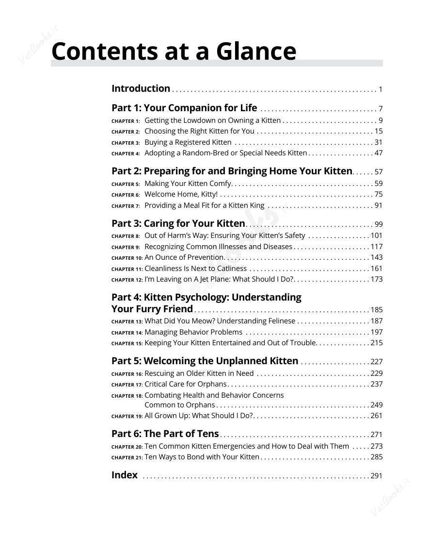 Look Inside page 5 - Kittens For Dummies