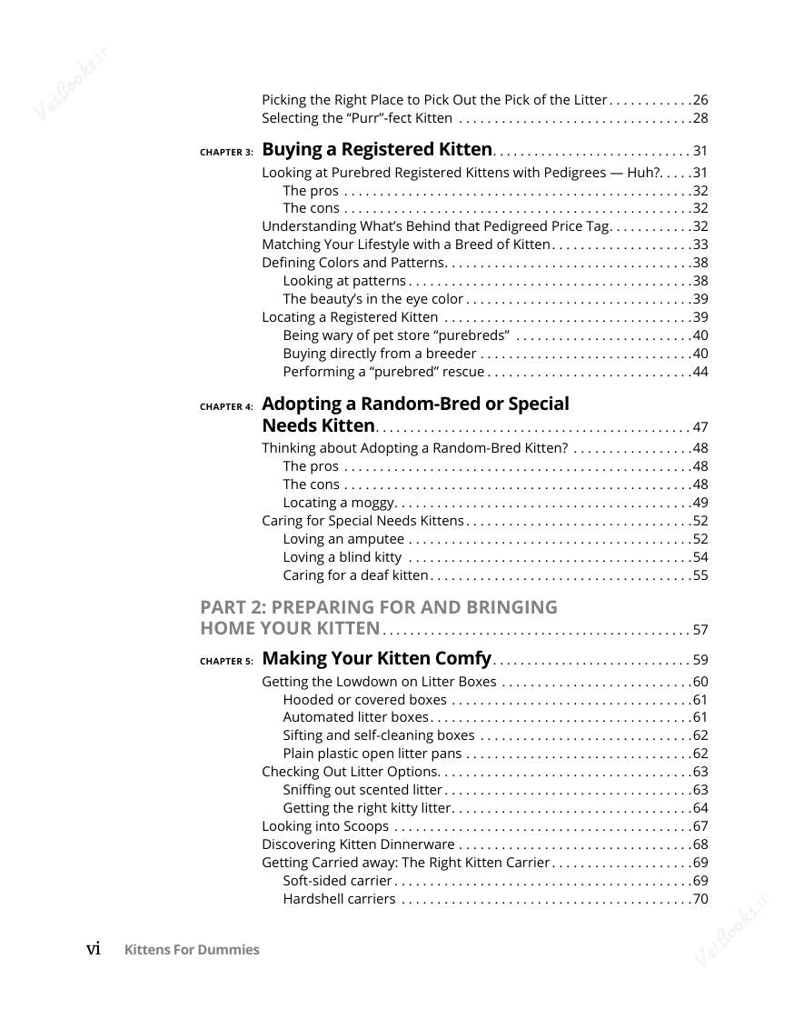 Look Inside page 8 - Kittens For Dummies