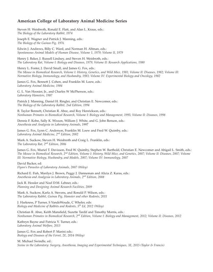 Look Inside sample page 2 - Laboratory Animal Medicine 3Rd Edition