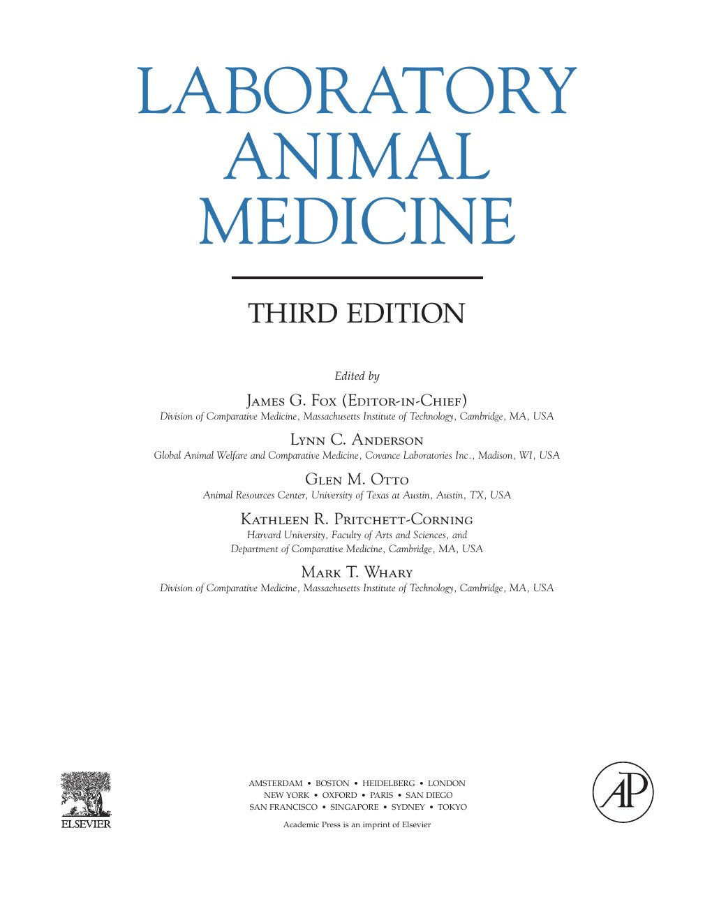 Look Inside sample page 3 - Laboratory Animal Medicine 3Rd Edition