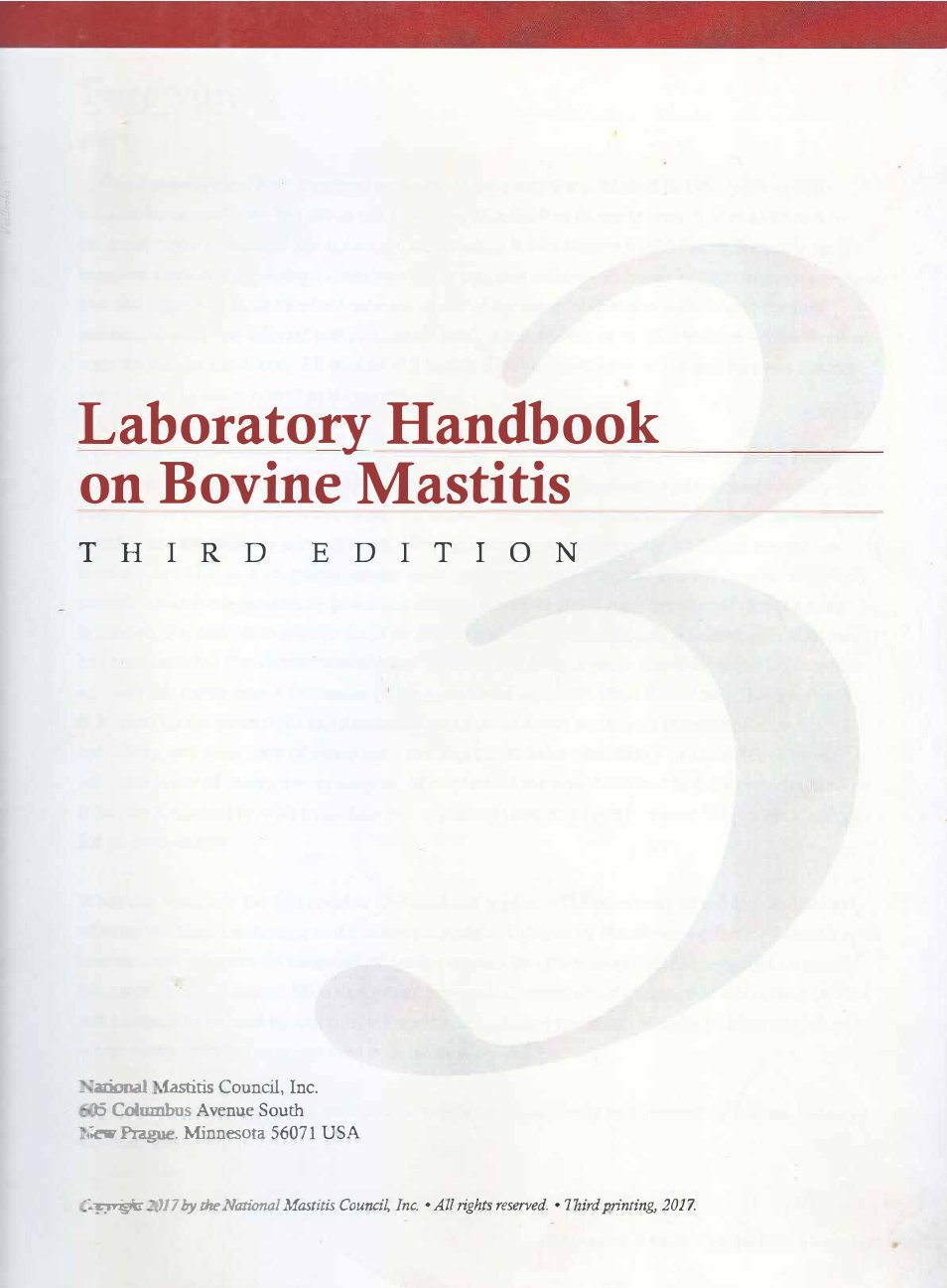 Look Inside page 2 - Laboratory Handbook On Bovine Mastitis 3Rd Edition