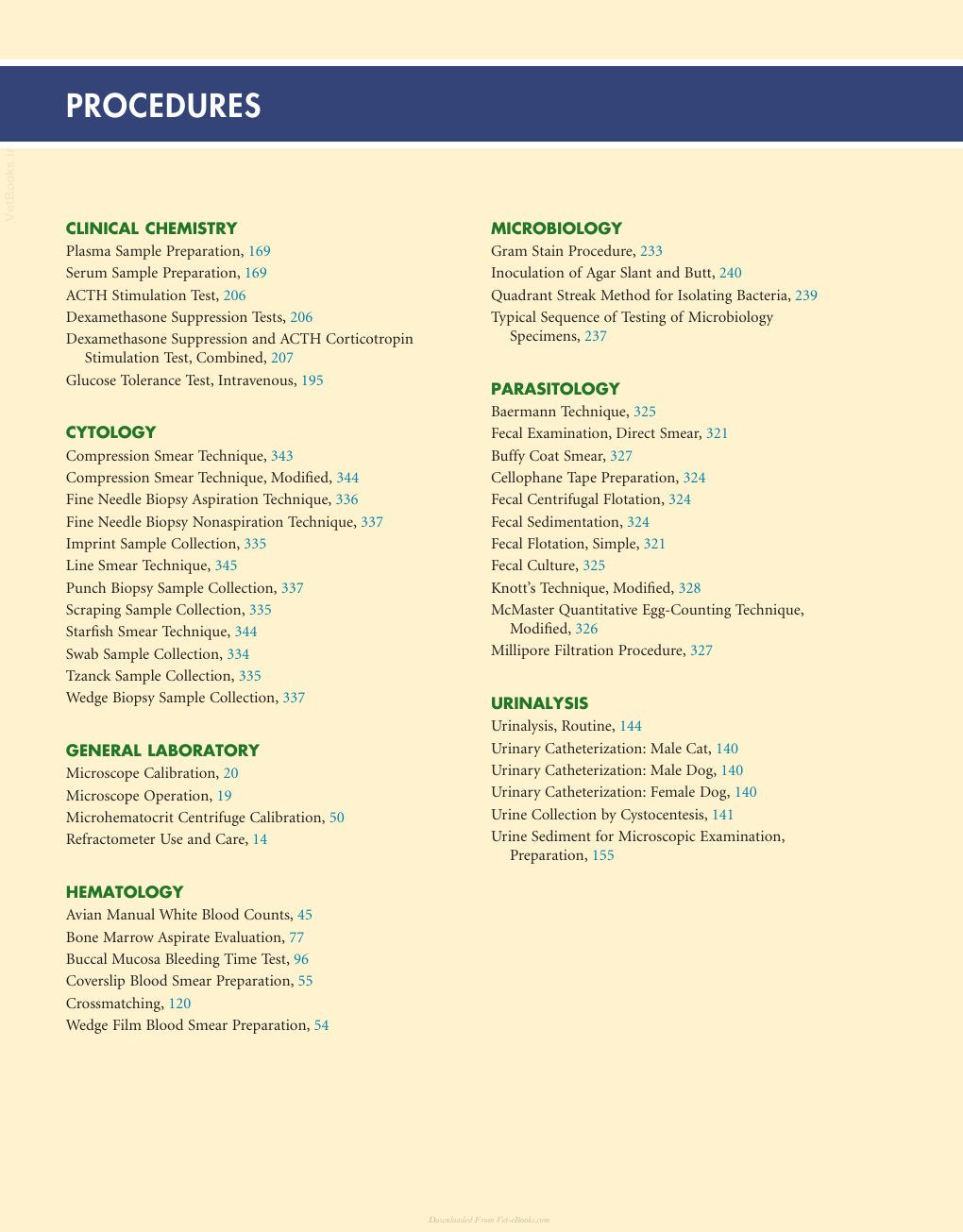 Look Inside page 2 - Laboratory Procedures For Veterinary Technicians 7Th Edition