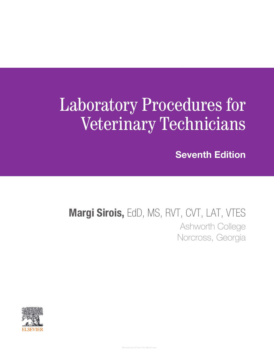 Preview page of Laboratory Procedures for Veterinary Technicians 7th Edition