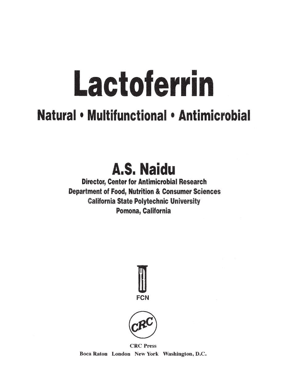 Look Inside sample page 2 - Lactoferrin Natural Multifunctional Antimicrobial