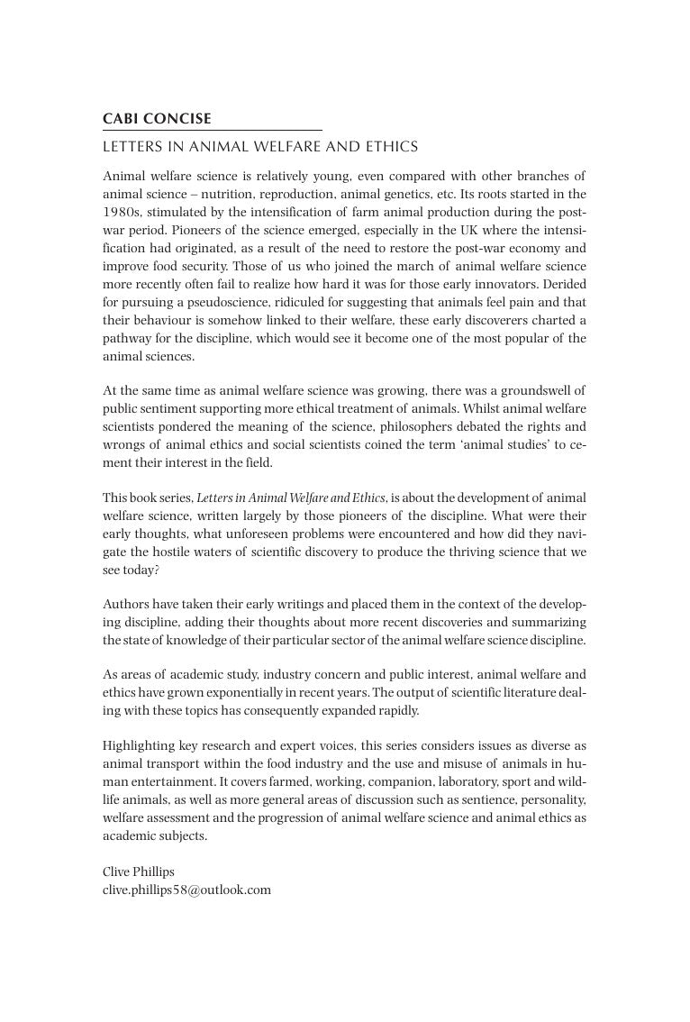 Look Inside sample page 2 - Letters On Animal Welfare From The Road To Eden
