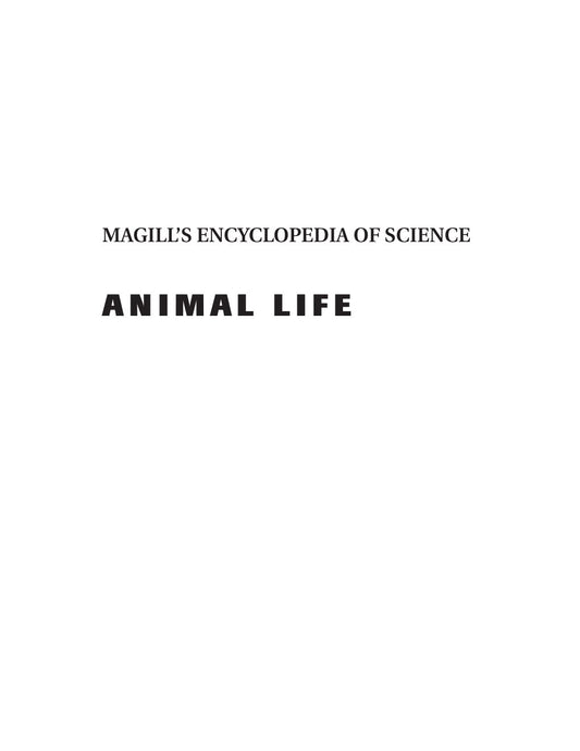 Look Inside sample page 2 - Magills Encyclopedia Of Science Animal Life