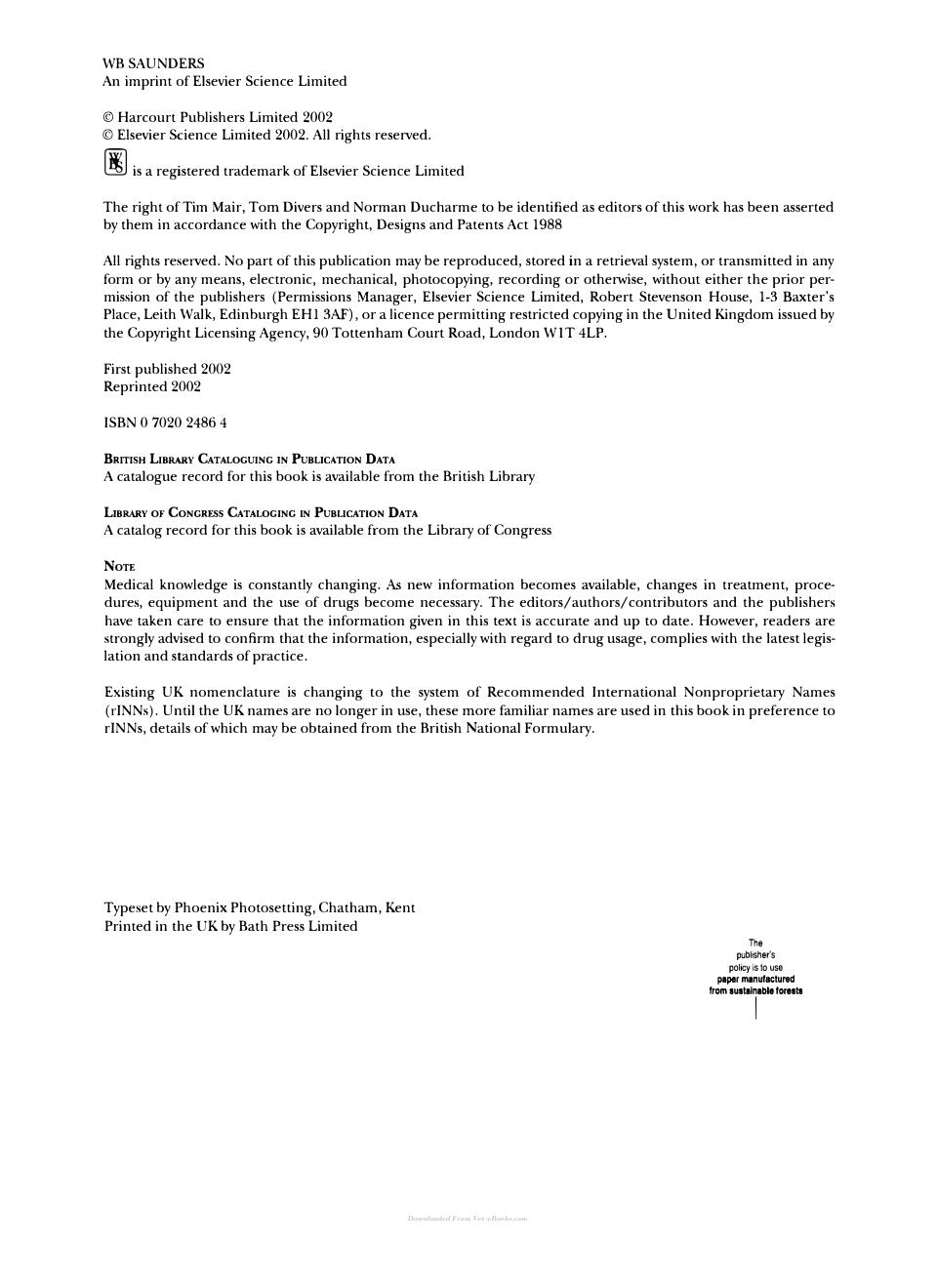 Look Inside sample page 2 - Manual Of Equine Gastroenterology