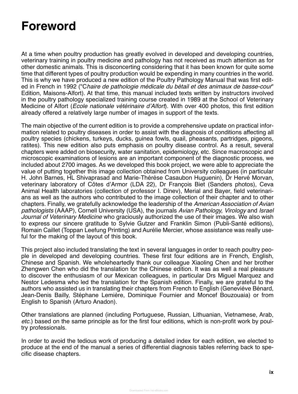 Look Inside page 4 - Manual Of Poultry Diseases