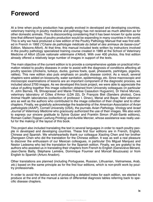 Look Inside page 4 - Manual Of Poultry Diseases