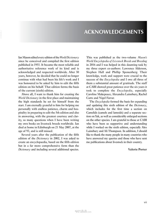 Look Inside page 7 - Masons World Dictionary Of Livestock Breeds Types And Varieties 6Th Edition