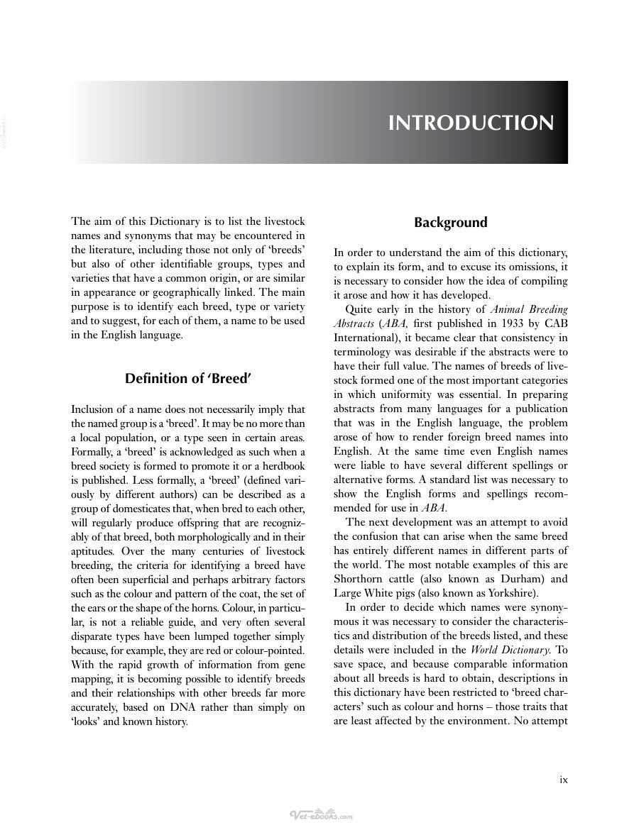 Look Inside page 9 - Masons World Dictionary Of Livestock Breeds Types And Varieties 6Th Edition