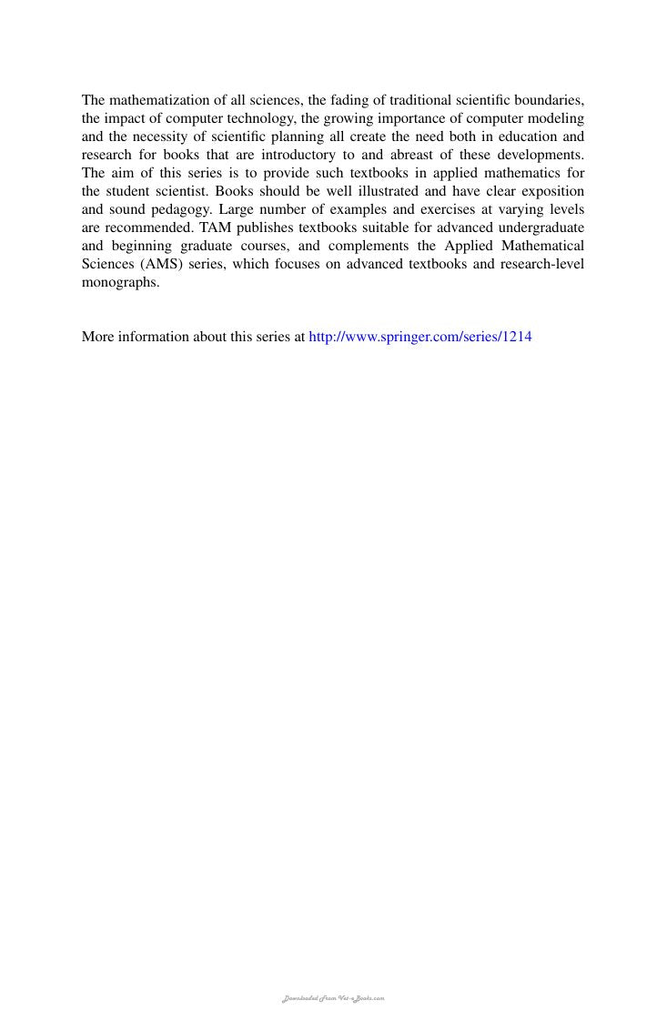 Look Inside sample page 3 - Mathematical Models In Epidemiology