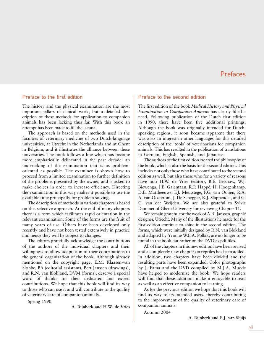 Look Inside page 4 - Medical History And Physical Examination In Companion Animals