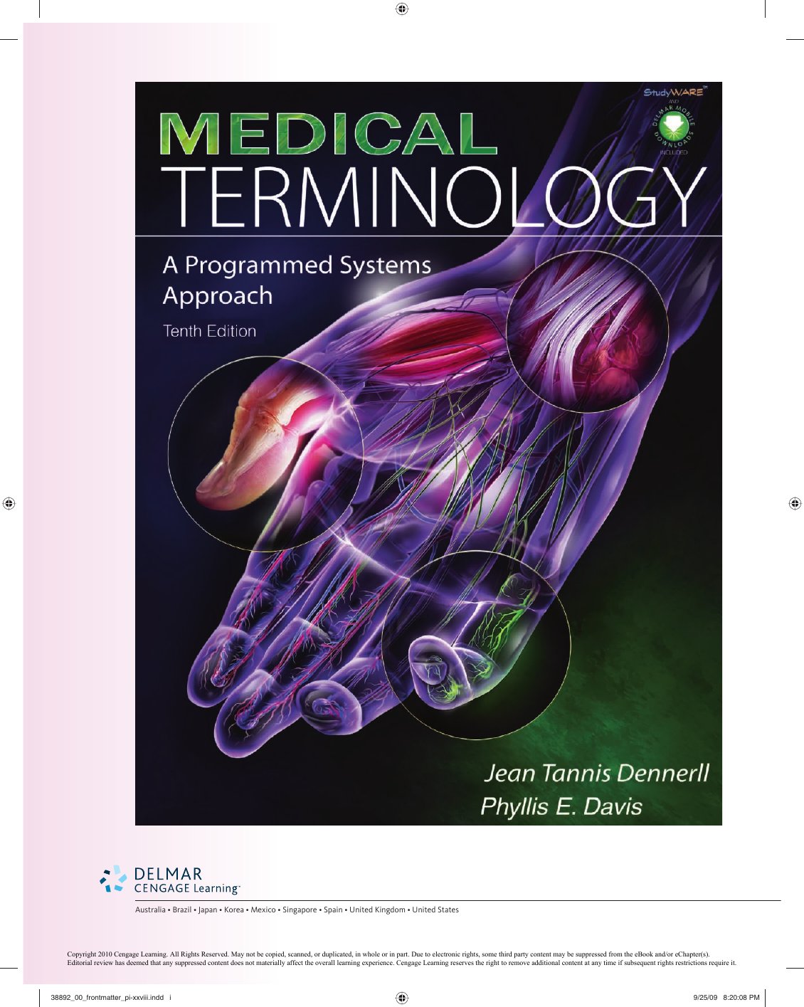 Look Inside page 2 - Medical Terminology A Programmed Systems Approach 10Th Edition