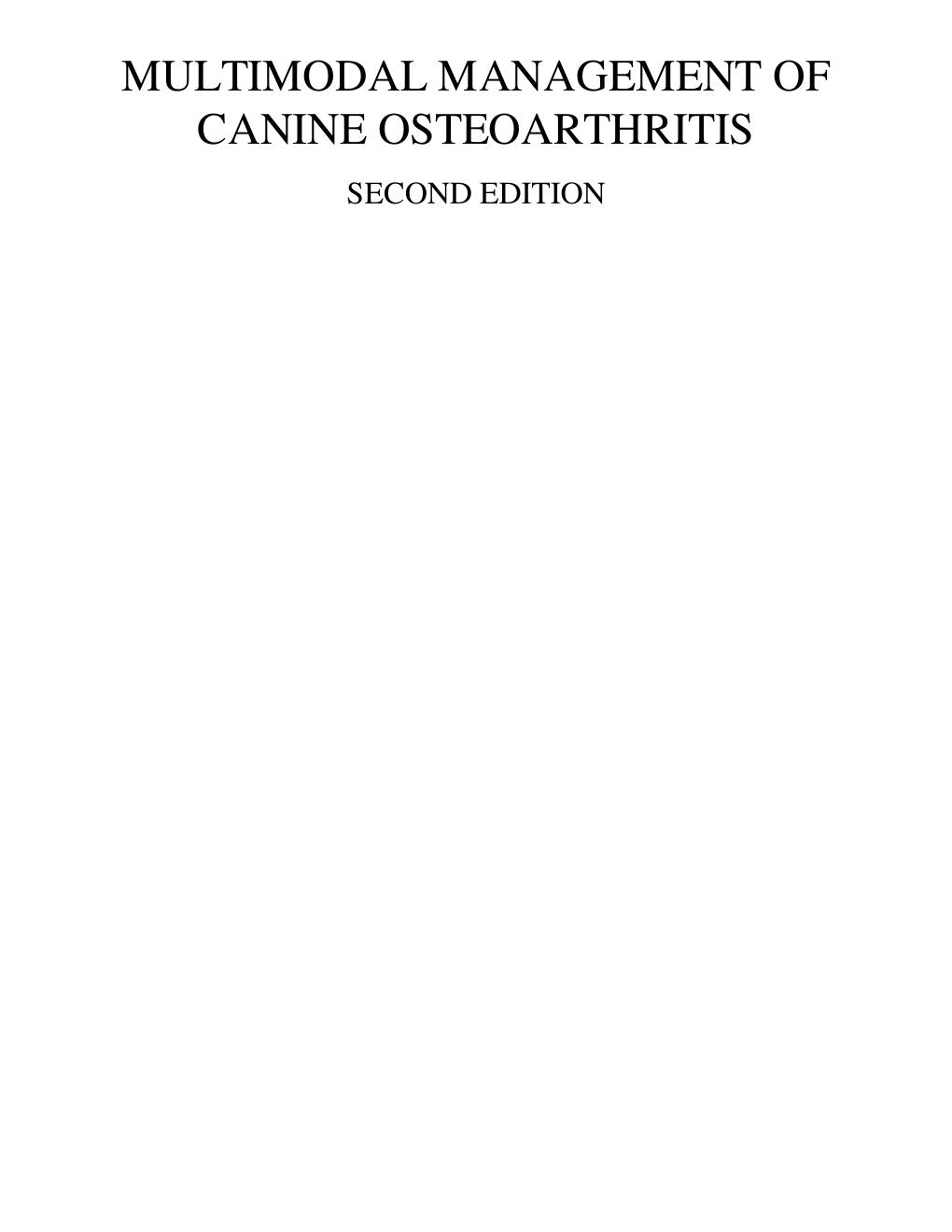 Look Inside sample page 2 - Multimodal Management Of Canine Osteoarthritis 2Nd Edition
