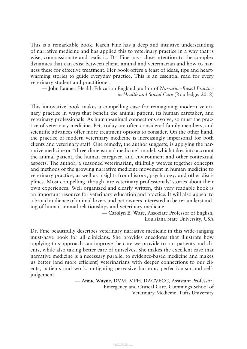 Look Inside sample page 2 - Narrative Medicine In Veterinary Practice