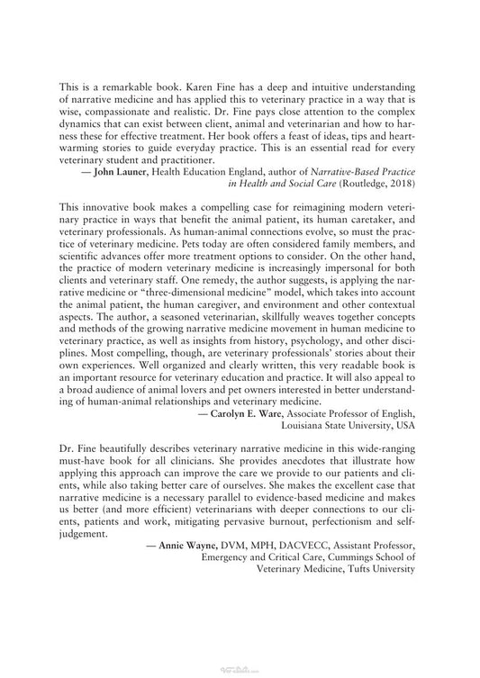 Look Inside sample page 2 - Narrative Medicine In Veterinary Practice