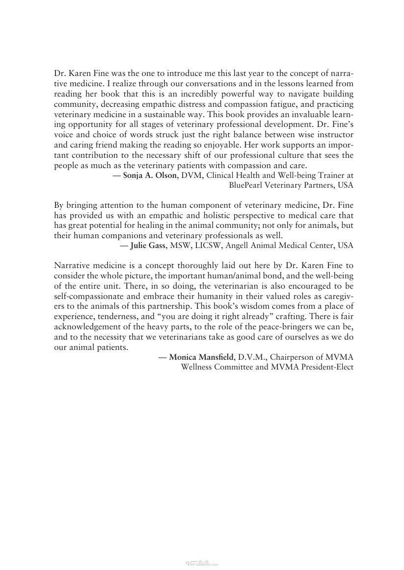 Look Inside sample page 3 - Narrative Medicine In Veterinary Practice