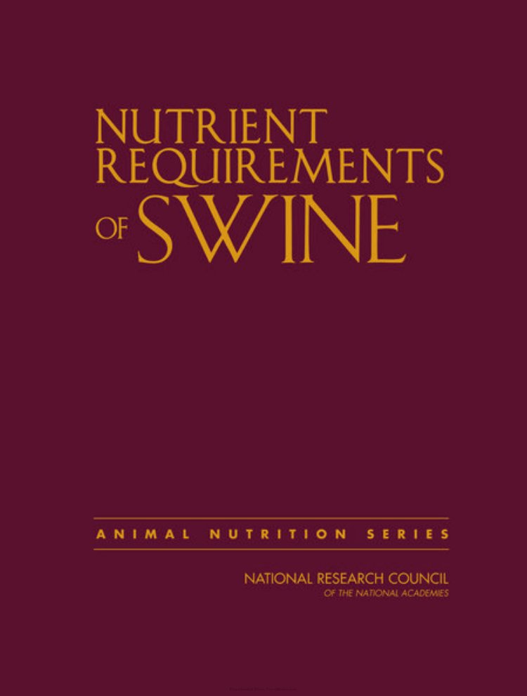 Look Inside page 2 - Nutrient Requirements Of Swine 11Th Revised Edition