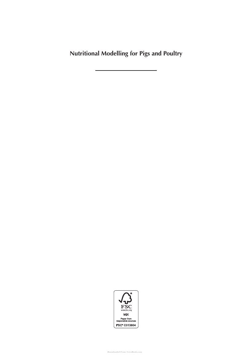 Look Inside sample page 2 - Nutritional Modelling For Pigs And Poultry