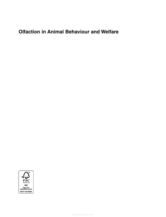 Look Inside sample page 2 - Olfaction In Animal Behaviour And Welfare
