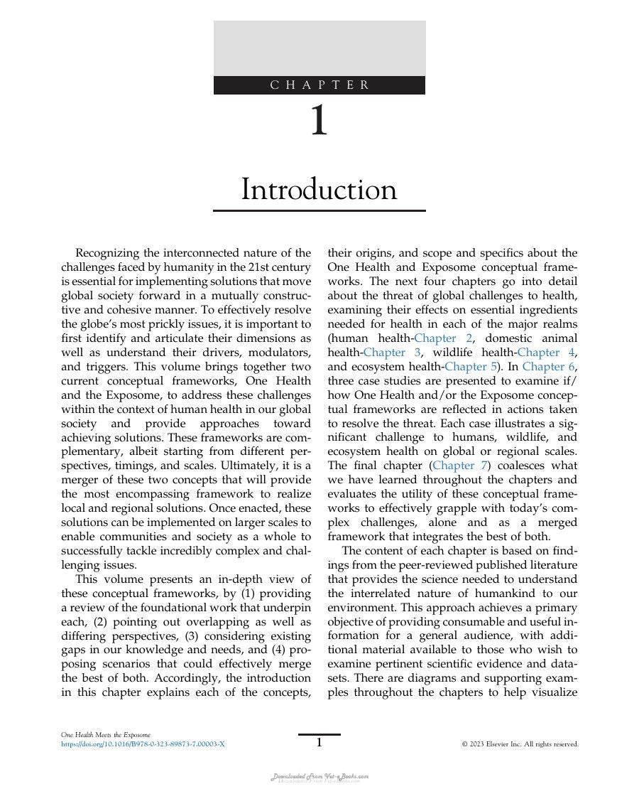 Look Inside page 9 - One Health Meets The Exposome Human Wildlife And Ecosystem Health