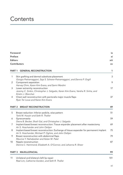 Look Inside page 9 - Operative Procedures in Plastic, Aesthetic and Reconstructive Surgery