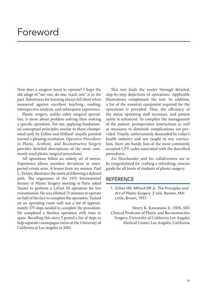 Look Inside page 11 - Operative Procedures in Plastic, Aesthetic and Reconstructive Surgery