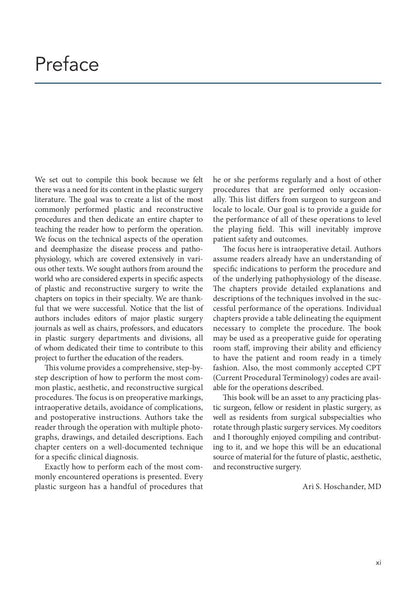 Look Inside page 13 - Operative Procedures in Plastic, Aesthetic and Reconstructive Surgery